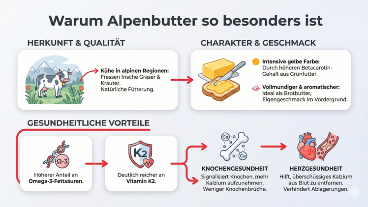 Butter-Sorten: Von Alpenbutter bis Sauerrahmbutter - das ist die beste