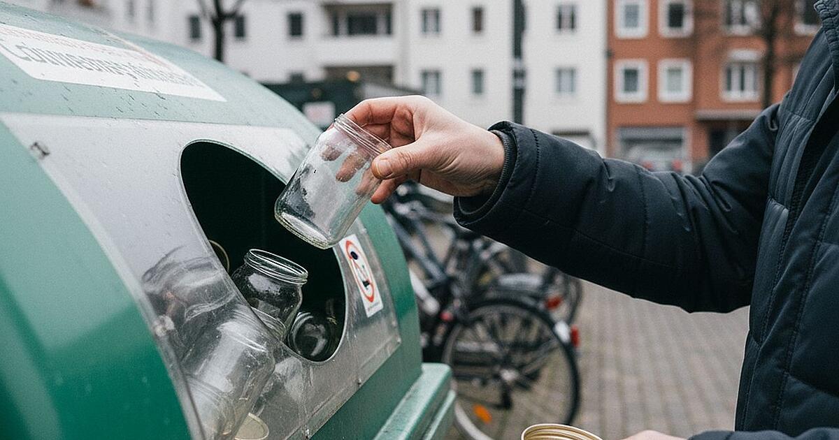 Disposing of glass in the container: Unscrew the lid or not?