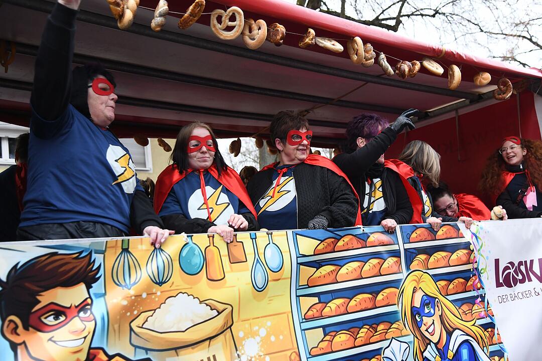 Faschingstreiben in der Gartenstadt.