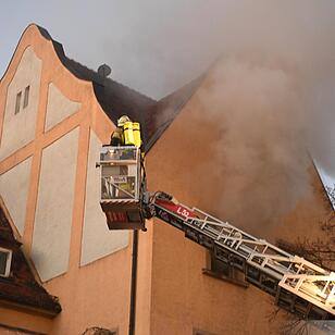 Brand am Silvesterabend in Bamberg