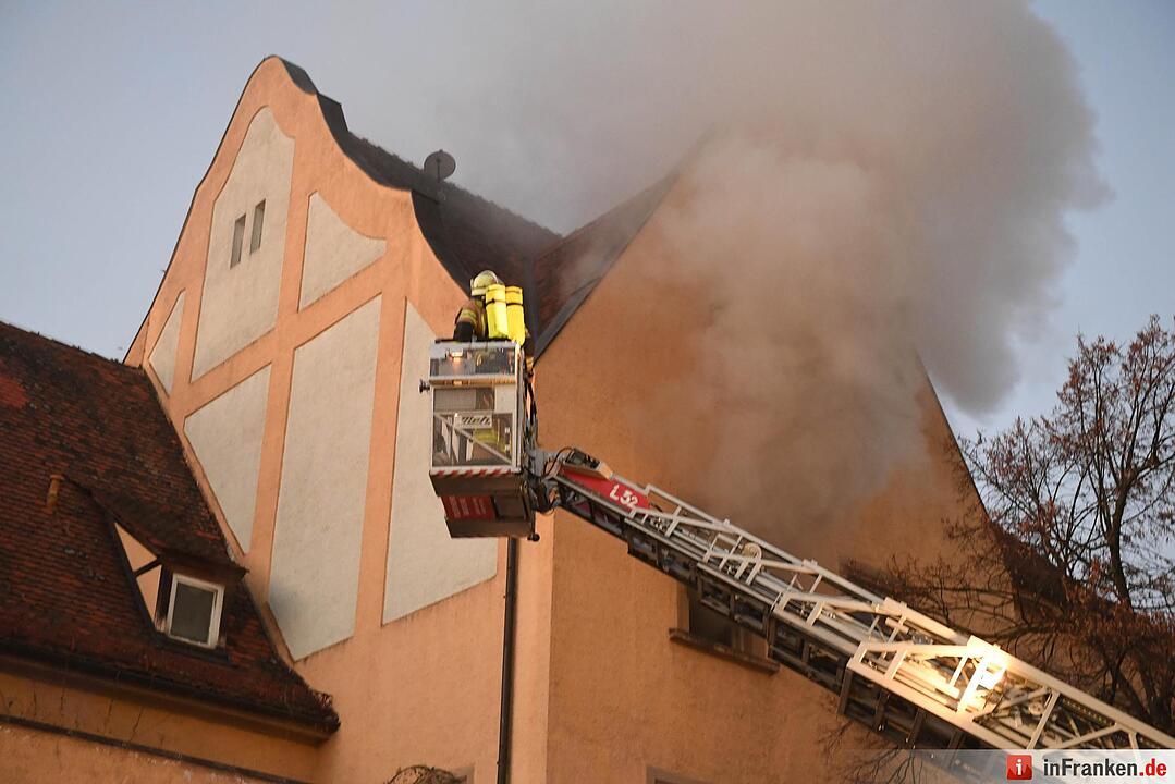 Brand am Silvesterabend in Bamberg