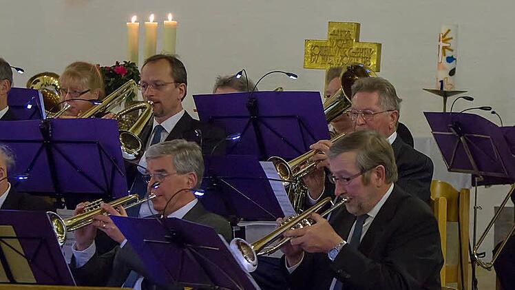 Der Posaunenchor St. Moriz gastierte in der Johanneskirche.Foto: Albert Höchstädter