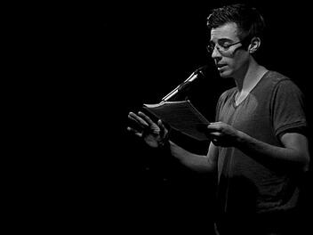 Pascal Simon will in Gräfenberg beim Poetry Slam teilnehmen.Tobias Heyel