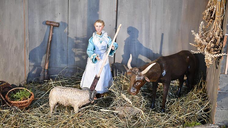 Die Krippe in der Oberen Pfarre 2019/20 im Detail. Foto: Ronald Rinklef