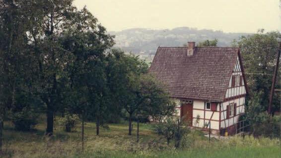 Eine Idylle: das "Hexenhäuschen" und die Obstbäume im Sommer. Foto: privat
