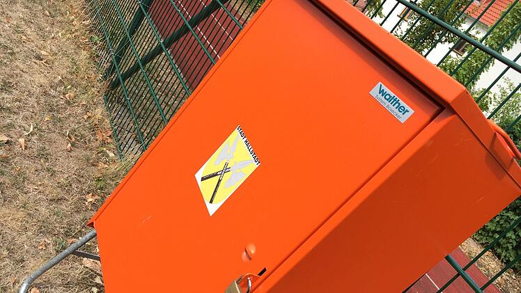 Die Infrastruktur am Schulsportplatz steht schnell bereit.Foto: Anette Schreiber
