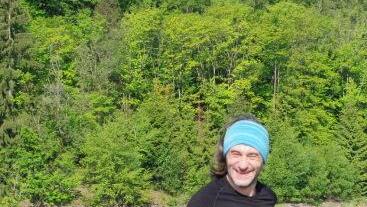 Lars Hofmann aus Burggrub: Sieger auf der Langstrecke in der Laufklasse LL4 und zugleich Siebter im Gesamtklassement von 50 Läufern.   Foto: Hans Franz