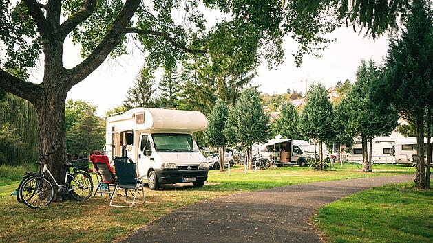 Im KNAUS Campingpark (Frickenhausen, Fr&auml;nkisches Weinland)