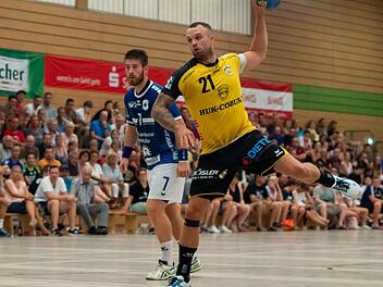 Florian Billek gehörte wie bereits gegen Hüttenberg (Foto) am Mittwoch auch gegen den Bergischen HC zu den Aktivposten.  Foto: Marc Thürmer