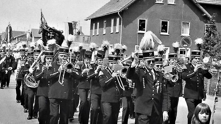 Die Kapelle 1980 beim Festzug anlässlich der KAB-Maikundgebung in StockholmRepro: Gerd Fleischmann