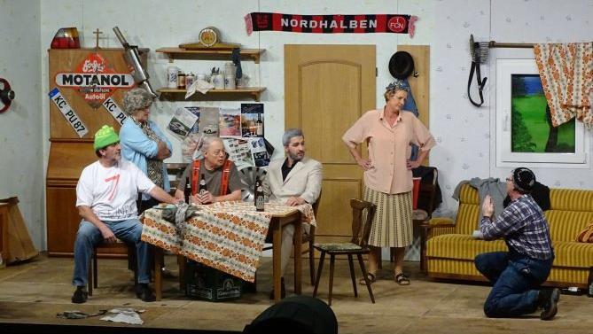 Blick in die "Männer"-Aufführung Norbert Neugebauer