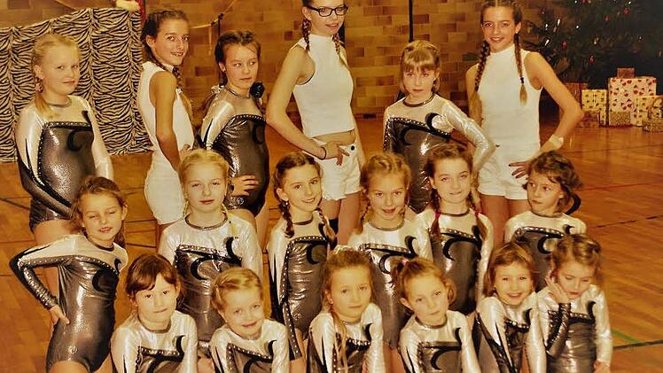 In Bestform präsentierten sich die Nachwuchsturnerinnen des TSV Stockheim. Foto: Gerd Fleischmann