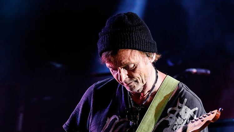 a-ha-Gitarrist Pål Waaktaar-Savoy beim Konzert in Coburg.Foto: Matthias Hoch