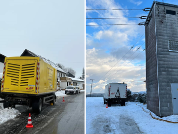 Steinbach am Wald: Mehrst&uuml;ndiger Stromausfall in Hirschfeld - Gemeinde setzt Notstromaggregate ein