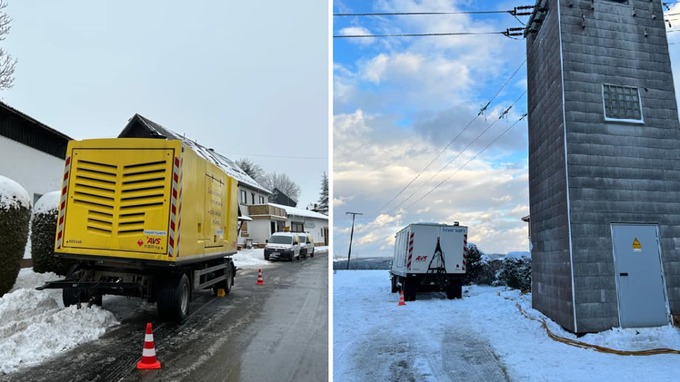 Steinbach am Wald: Mehrst&uuml;ndiger Stromausfall in Hirschfeld - Gemeinde setzt Notstromaggregate ein