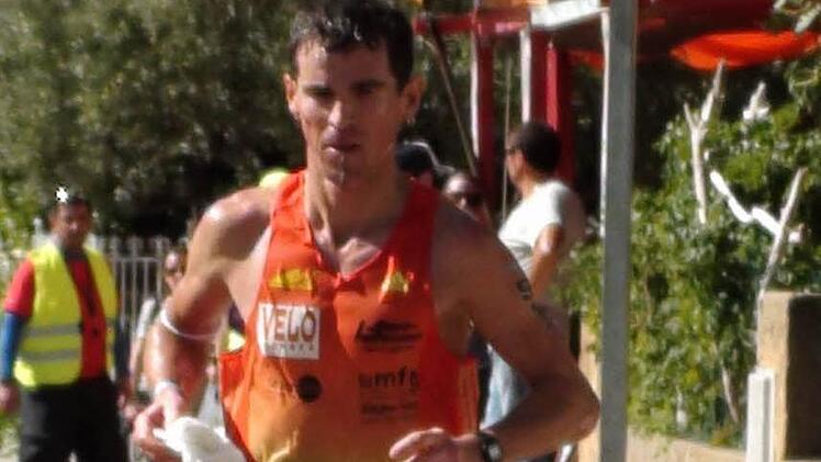 Nur wenige Sekunden langsamer als der Sieger war Markus Unsleber auf derLaufstrecke. Foto: privat