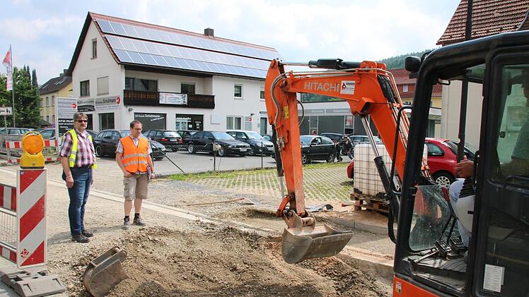 Eindrücke von der Baustelle Kissinger Straße. Foto: Ralf Ruppert
