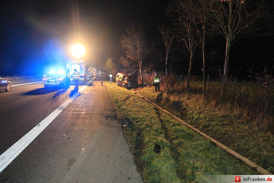 Tödlicher Unfall auf der A73 bei Eggolsheim