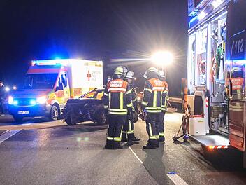 Gleich zwei Unfälle ereigneten sich am Samstagabend auf der A73. Foto: Merzbach/News5