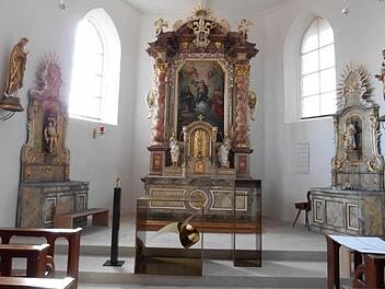 Ein Blick ins Innere der schmucken Kirche St. Rochus Foto: Konrad Götz