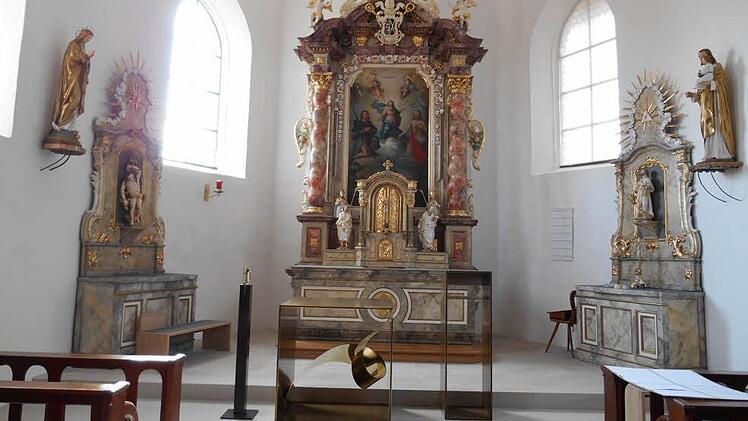 Ein Blick ins Innere der schmucken Kirche St. Rochus Foto: Konrad Götz