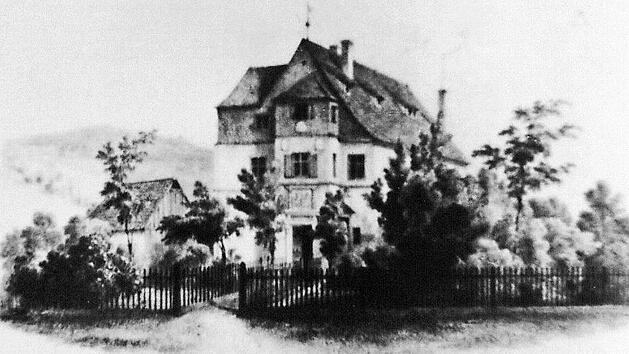 So sah das Schl&ouml;sschen im Gr&uuml;nwehr aus. Repros: Erich Olbrich