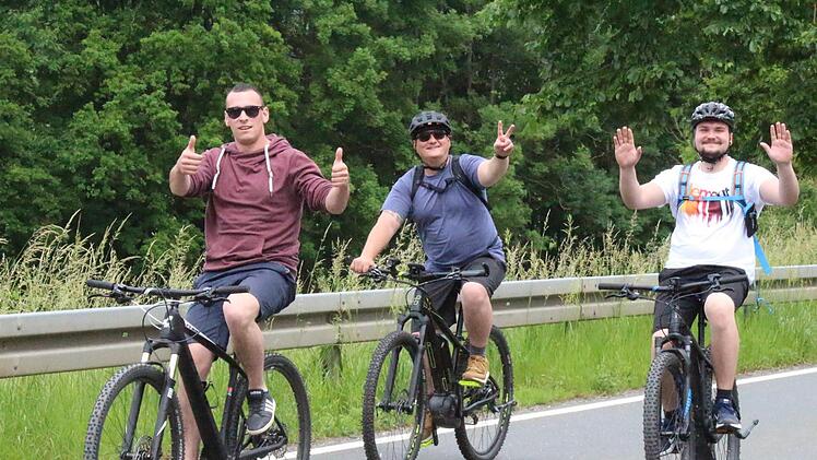 Viel Spaß hatten die Jungs bei der "radTOURpur" Roland Dietz