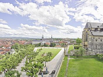 Ein Foto aus der Welterbe-Sichtraumstudie: Dieser Ausblick vom Michelsberg gilt als erhaltenswert.  Foto: Jürgen Schraudner/Stadt Bamberg