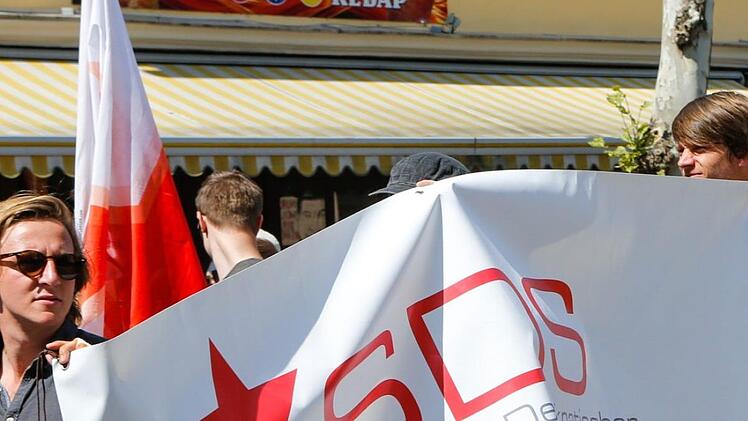 Demonstration gegen das geplante Polizeiaufgabengesetz am 12. Mai 2018 in Bamberg. Foto: Matthias Hoch