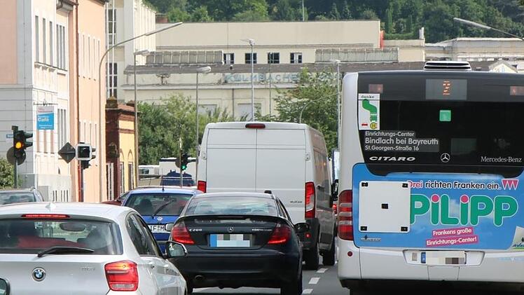 Wer durch Kulmbach fahren muss, der braucht derzeit gute Nerven. Foto: Archiv