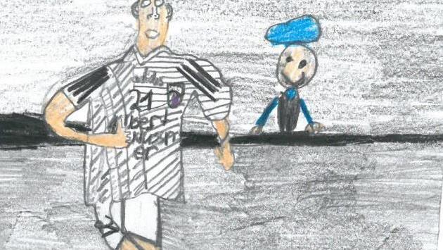 Nicolas Schwab, gemalt von Anton