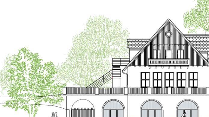 Ansicht des geplanten erlebnispädagogischen Kompetenzzentrums.   Architekturbüro Gleisner und Mahnel