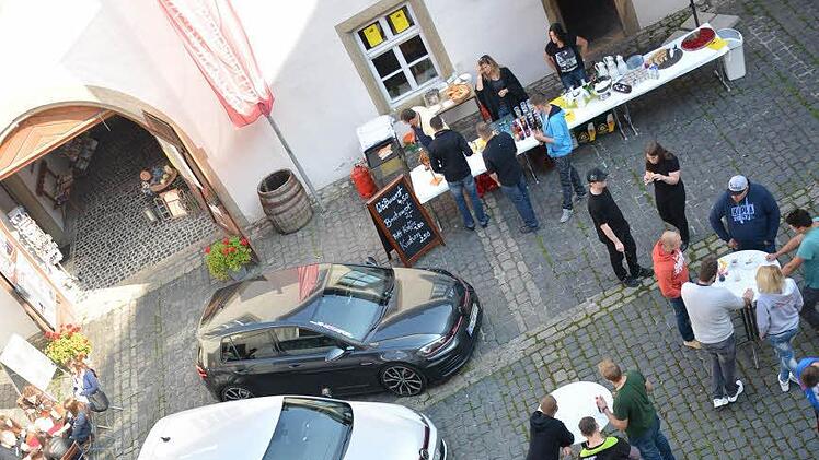 Blick in den Schlosshof.