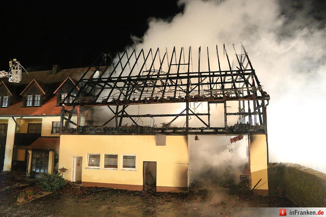 Scheune brennt in Bärnfels