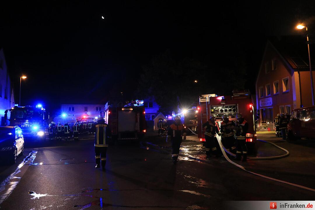 Scheune in Frensdorf brennt nieder