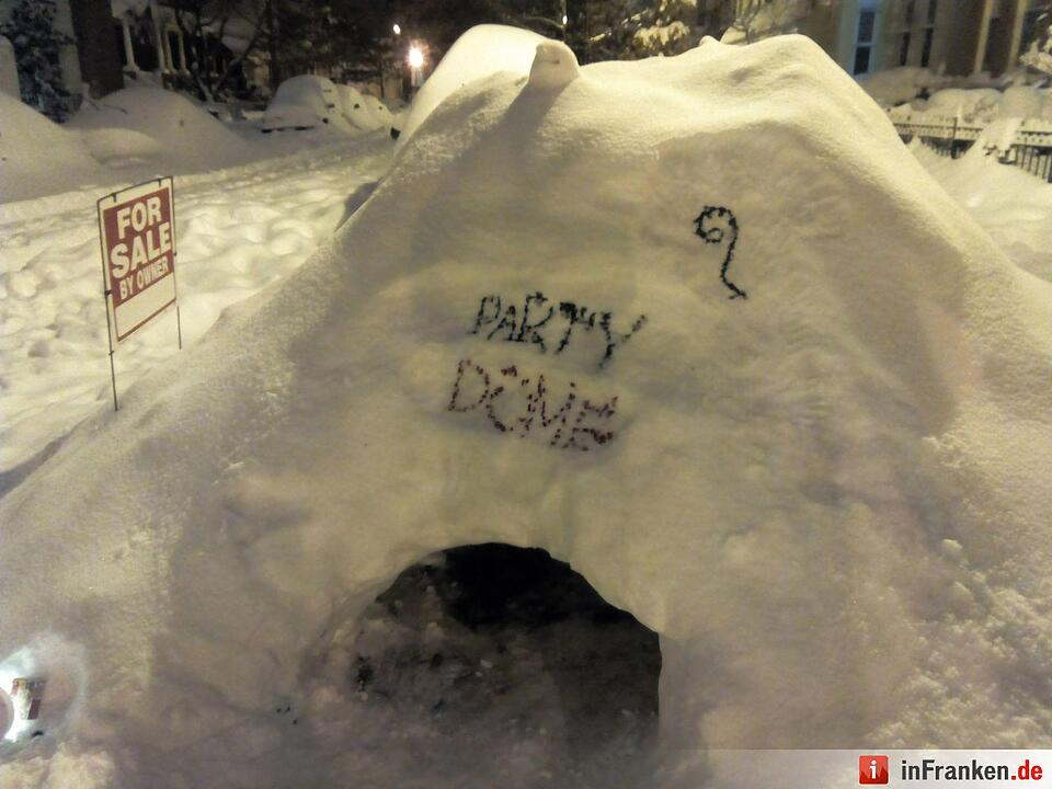 28.01.2016 Franke vermietet Iglu in Washington