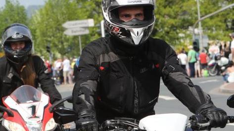 Der Motorrad-Korso zur Sternfahrt 2018. Foto: Barbara Herbst