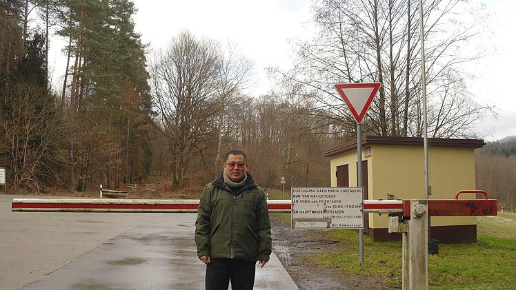 Diakon Kim Sell hofft, dass  der Zugang zur Wallfahrtskirche auf dem Maria Ehrenberg in diesem Jahr möglich wird.  Foto: Stephanie Elm