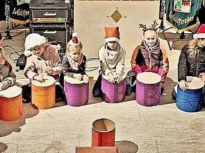 Jubel bei den Jüngsten: Die Musik-Kids unter der Leitung von Marina Markart eroberten die Herzen der Zuhörer.