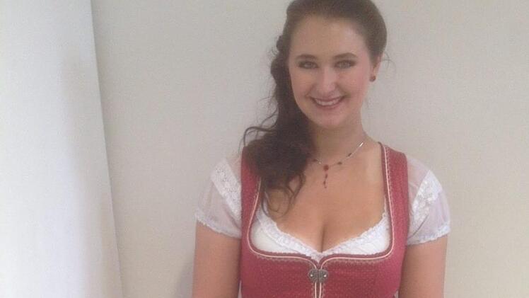 Melanie Fraas aus Neuenmarkt stand am Donnerstag im Finale der Wahl zur Bayerischen Bierkönigin. Foto: privat