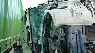 Schwerer Auffahrunfall auf der A6 Schwerer Auffahrunfall auf der A6