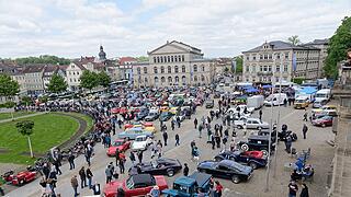 Hunderte von Oldtimern konnten bestaunt werden.