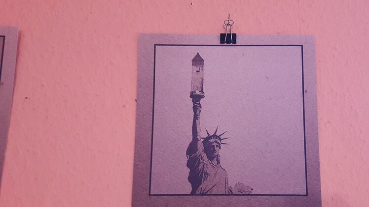 Die Ausstellung "Guckhaldema!"  in Münnerstadts Bahnhof. Hartmut Hessel