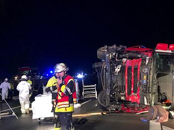 Auf der A9 in Mittelfranken hat sich in den fr&uuml;hen Morgenstunden ein schweres Verkehrsungl&uuml;ck ereignet. Foto: Goppelt/News5