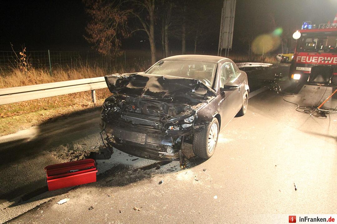 Schwerer Unfall auf A73 bei Eggolsheim