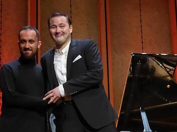 "Die schöne Müllerin" ist Geschichte: Igor Levit (links) und Simon Bode. Nächstes Jahr wollen sie eventuell die "Winterreise" zusammen machen.Gerhild Ahnert