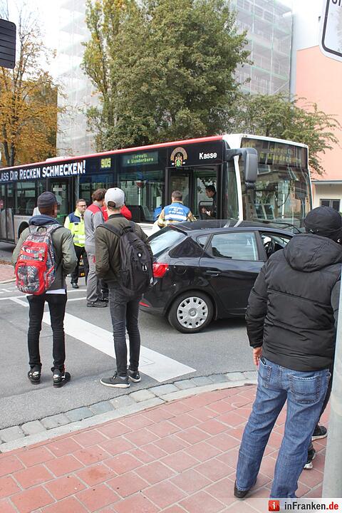 Unfall mit Linienbus in Bamberg