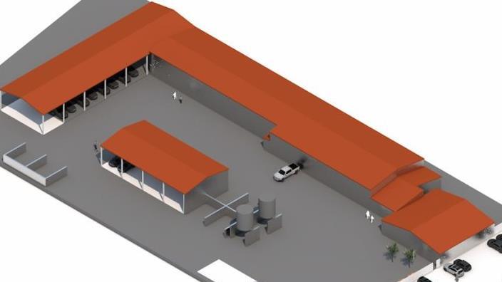 So könnte der neue Bauhof aussehen. 3D-Ansicht/Stadt Hammelburg