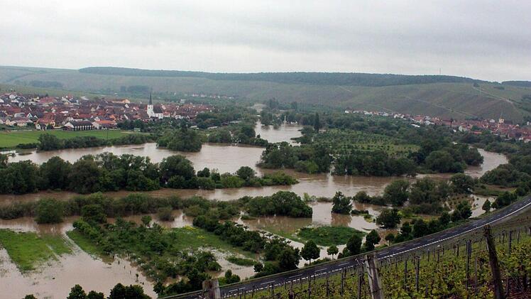 Hochwasser in Nordheim. Foto: Peter Pfannes