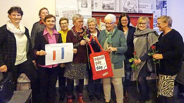 Im Landkreis Forchheim setzen sich Frauen f&uuml;r gleiche Bezahlung von Frauen und M&auml;nnern f&uuml;r die gleiche Arbeit ein. Foto: Michaela Hofmann